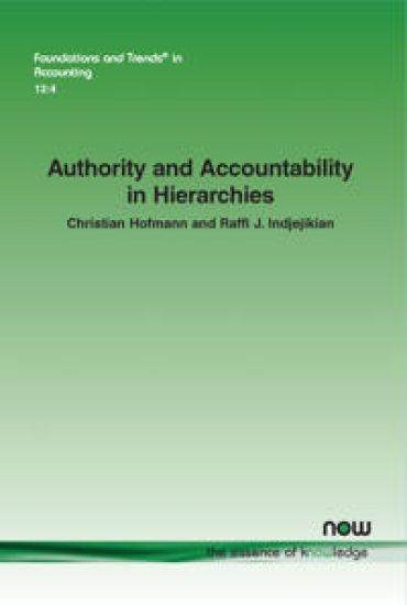 Authority and Accountability in Hierarchies – Christian Hofmann, kirjan kansikuva