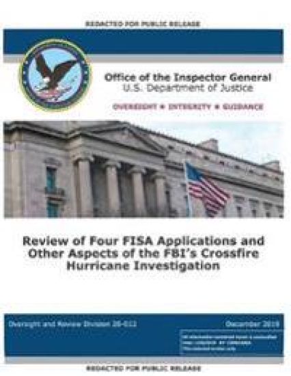 Office of the Inspector General Report