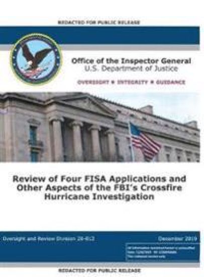 Office of the Inspector General Report