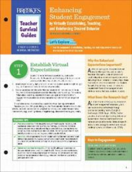 Enhancing Student Engagement by Virtually Establishing, Teaching, and Reinforcing Desired Behavior