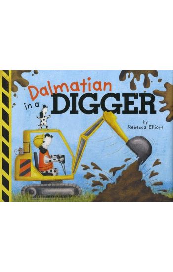 Dalmatian in a Digger
