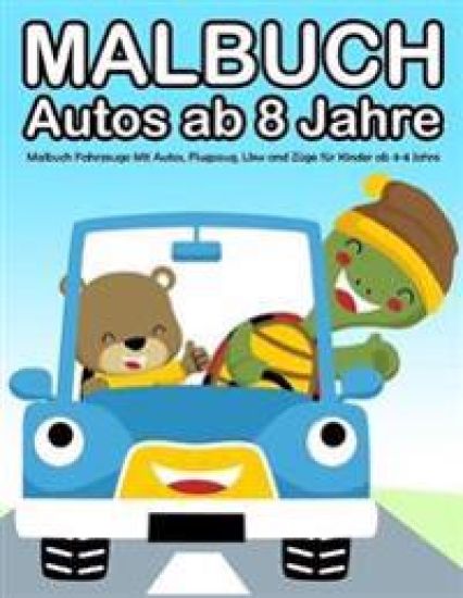 Malbuch Autos ab 8 Jahre