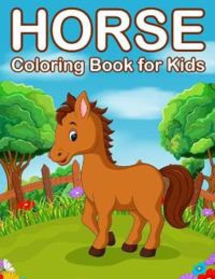 Horses Coloring Book for Kids