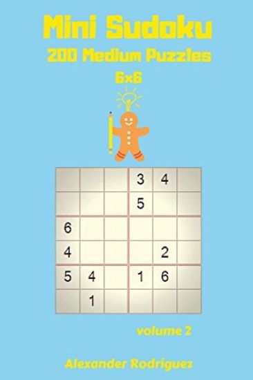 Mini Sudoku Puzzles -200 Medium 6x6 vol. 2