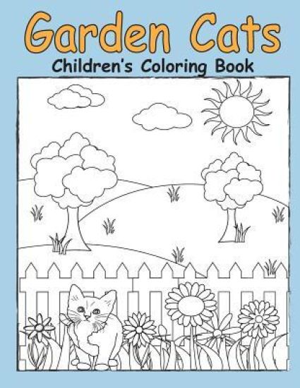 Garden Cats Children's Coloring Book