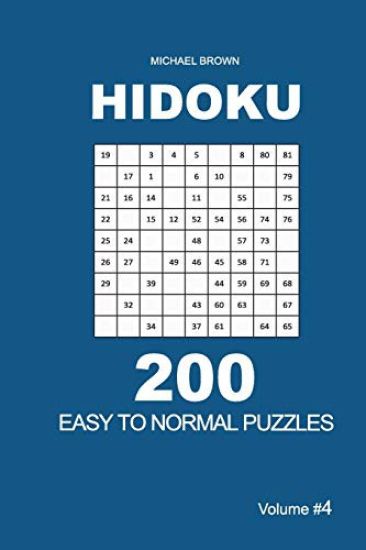 Hidoku - 200 Easy to Normal Puzzles 9x9 (Volume 4)