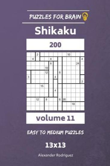 Puzzles for Brain - Shikaku 200 Easy to Medium 13x13 vol. 11
