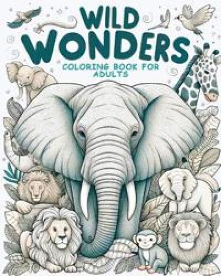 Wild Wonders - Animal Coloring Book for Adults