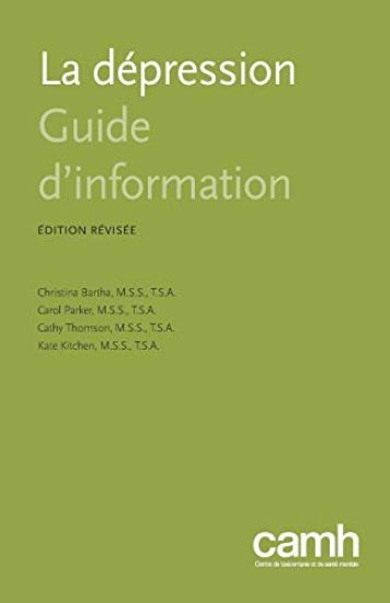 La dépression – Christina Bartha, kirjan kansikuva