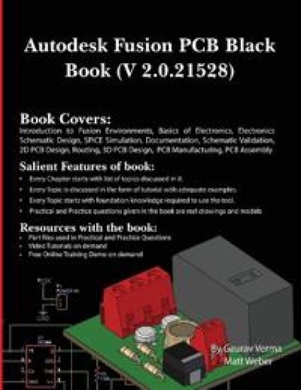 Autodesk Fusion PCB Black Book (2.0.21528) – Gaurav Verma, kirjan kansikuva