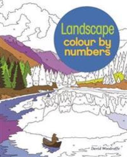 Landscapes Colour by Numbers – David Woodroffe, kirjan kansikuva