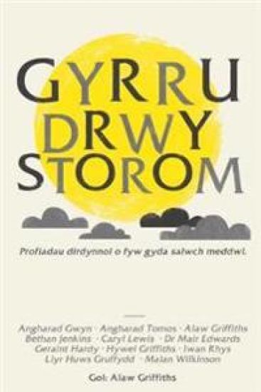 Gyrru drwy Storom – Angharad Gwyn, kirjan kansikuva
