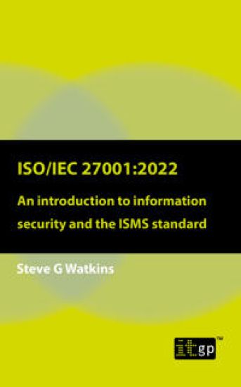 ISO/IEC 27001:2022 – Steve Watkins, kirjan kansikuva
