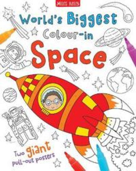 World's Biggest Colour-in Space – Miles Kelly, kirjan kansikuva