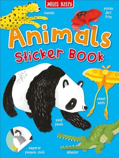 Animals Sticker Book – Miles Kelly, kirjan kansikuva