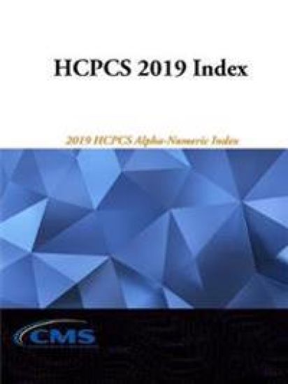 2019 HCPCS Alpha-Numeric Index