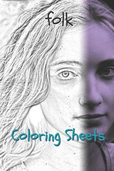 Folk Coloring Sheets: 30 Folk Drawings, Coloring Sheets Adults Relaxation, Coloring Book for Kids, for Girls, Volume 5