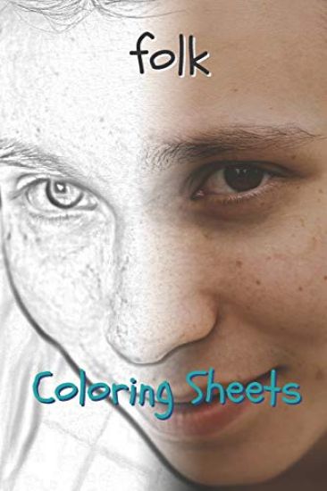 Folk Coloring Sheets: 30 Folk Drawings, Coloring Sheets Adults Relaxation, Coloring Book for Kids, for Girls, Volume 8