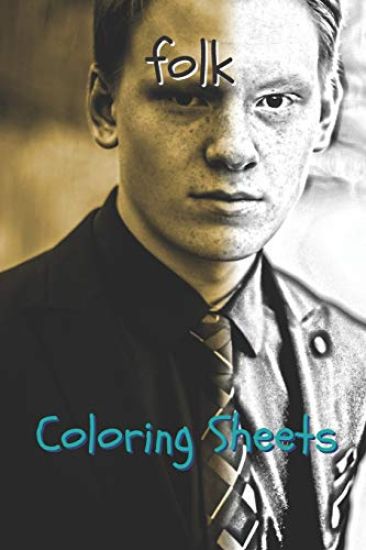 Folk Coloring Sheets: 30 Folk Drawings, Coloring Sheets Adults Relaxation, Coloring Book for Kids, for Girls, Volume 9