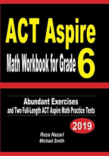 ACT Aspire Math Workbook for Grade 6