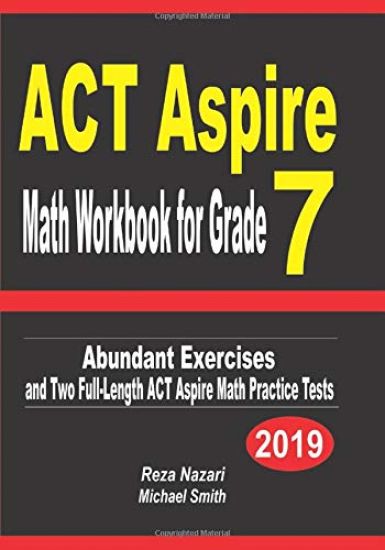 ACT Aspire Math Workbook for Grade 7