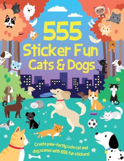 555 Sticker Fun - Cats & Dogs