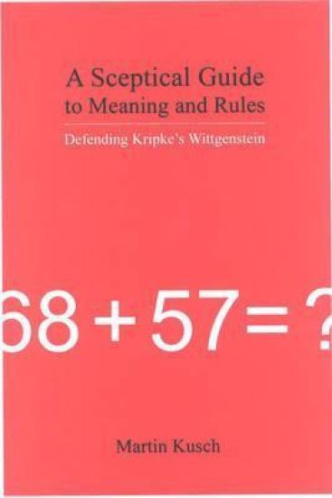 A Sceptical Guide to Meaning and Rules