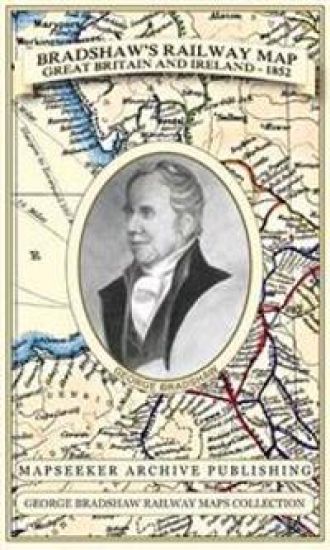 Bradshaw's Railway Map Great Britain and Ireland 1852