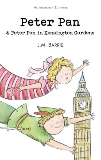 Peter Pan & Peter Pan in Kensington Gardens – J.M. Barrie, kirjan kansikuva