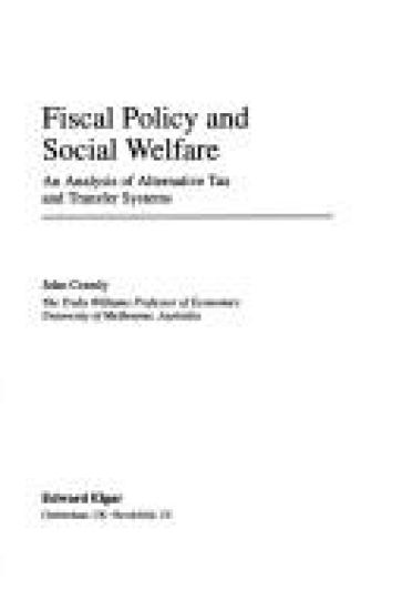Fiscal Policy and Social Welfare