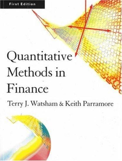 Quantitative Methods for Finance