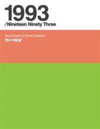 My Year 1993 – David Simpson, kirjan kansikuva