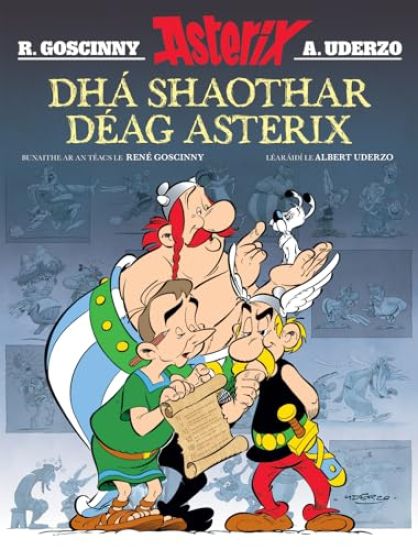 Dhá Shaothar Déag Asterix ( Leabhair Mhaisithe Asterix / Asterix Illustrated Albums in Irish)