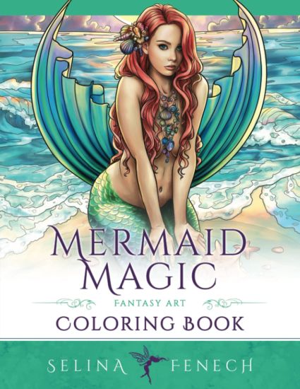 Mermaid Magic Fantasy Art Coloring Book