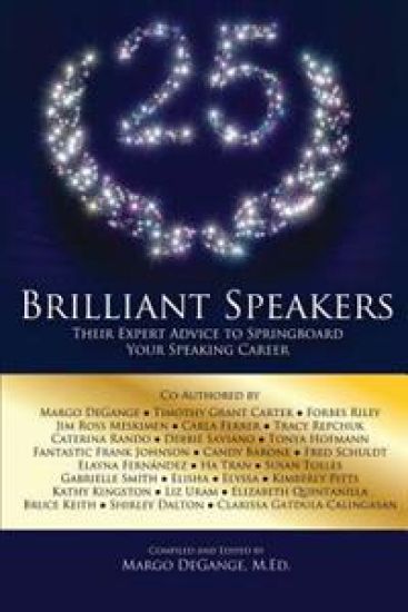 25 Brilliant Speakers: Their Expert Advice to Springboard Your Speaking Career – Shirley Dalton, kirjan kansikuva