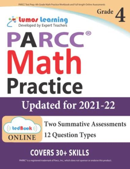 PARCC Test Prep: 4th Grade Math Practice Workbook and Full-length Online Assessments: PARCC Study Guide