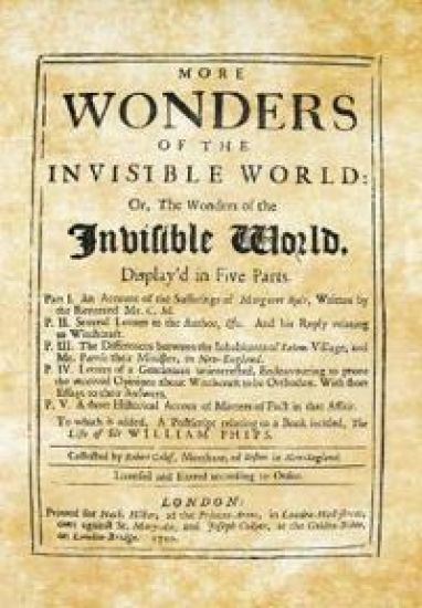 More Wonders of the Invisible World