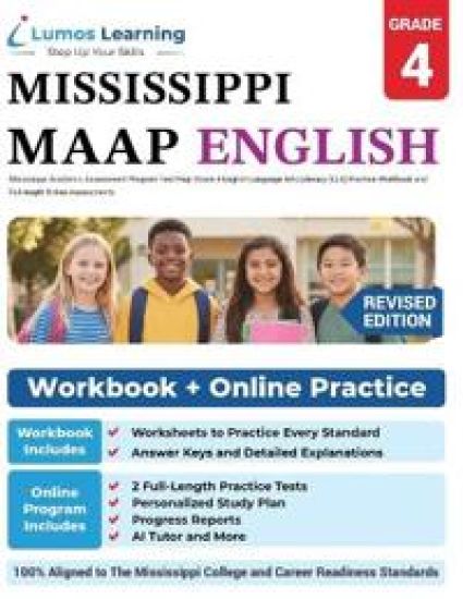 Grade 4 English Language Arts Literacy (ELA) Practice Workbook and Full-length Online Assessments