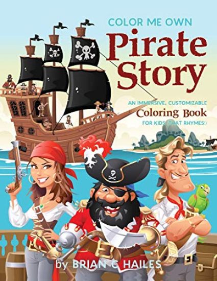 Color Me Own Pirate Story – Brian C Hailes, kirjan kansikuva