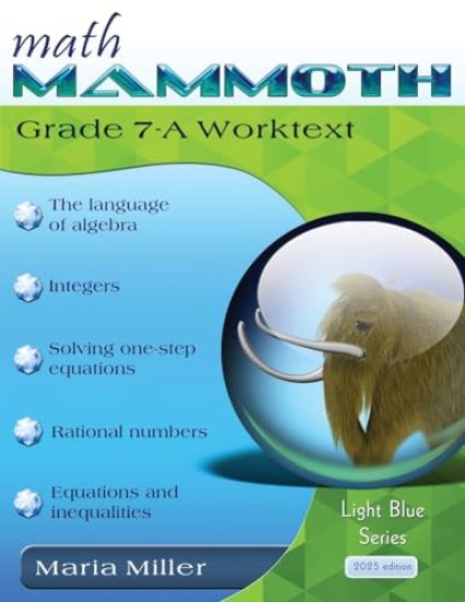 Math Mammoth Grade 7-A Worktext