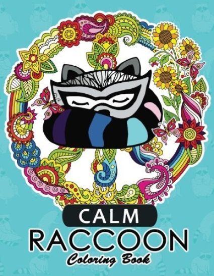 Calm Raccoon Coloring Book for Adults