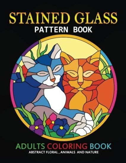 Adults Coloring Book: Stained Glass Pattern Book