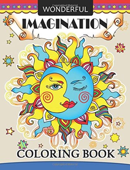 Wonderful Imagination coloring books: Adults Coloring Book Halloween, Doodle, Angel, Alien, circus and other Design