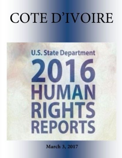 COTE D'IVOIRE 2016 HUMAN RIGHTS Report