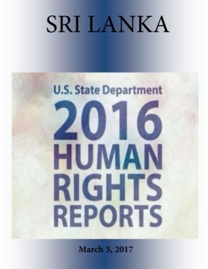 SRI LANKA 2016 HUMAN RIGHTS Report