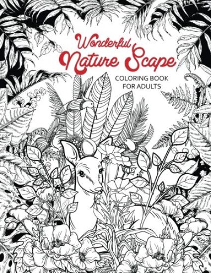Wonderful Nature Scape coloring book: City, Beach, Island and more !