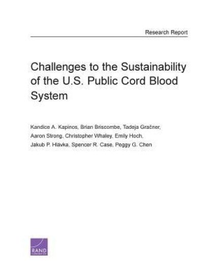 Challenges to the Sustainability of the U.S. Public Cord Blood System