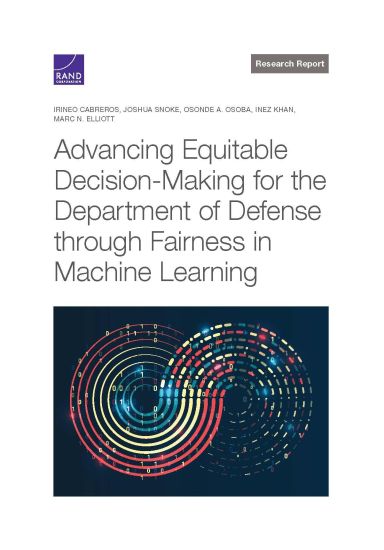 Advancing Equitable Decisionmaking for the Department of Defense Through Fairness in Machine Learning