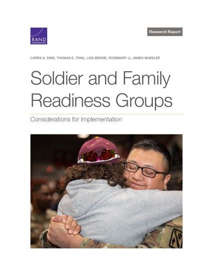 Soldier and Family Readiness Groups
