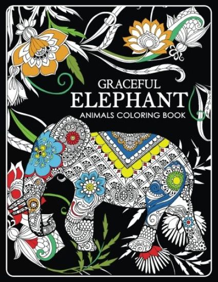 Graceful Elephant: Animals Coloring Book